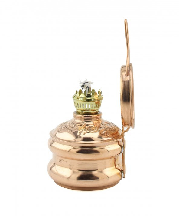 Morya Eski Zaman Bakır Gaz Lambası Küçük Boy - 2