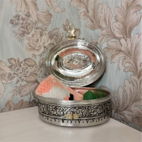 Morya Bakır Kalaylı Eskitme Geleneksel Bakır Sabunluk - 2