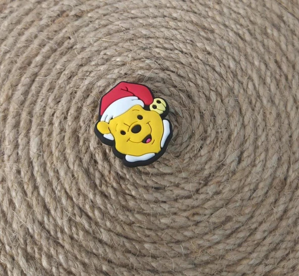Terlik Ayakkabı Sandalet Tokası Silikon Pooh Terlik Süsü Aksesuar - 2