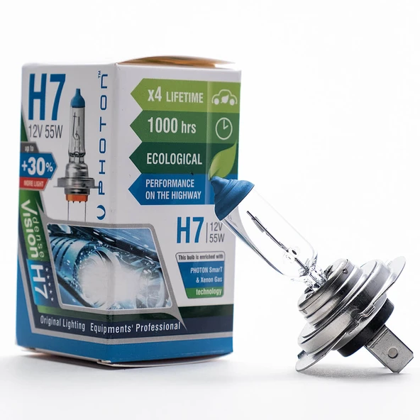 Photon H7 12V 55W Ön Far Halojen Ampul