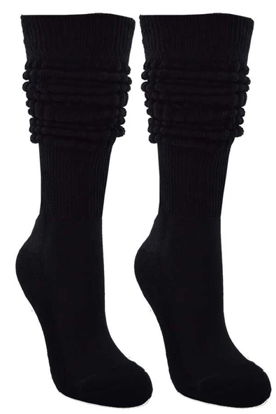 Tozluk Çorap Kadın Pamuk Havlu Taban Düz Renk Kışlık Çorap - 2