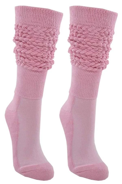 Tozluk Çorap Kadın Pamuk Havlu Taban Düz Renk Kışlık Çorap - 4