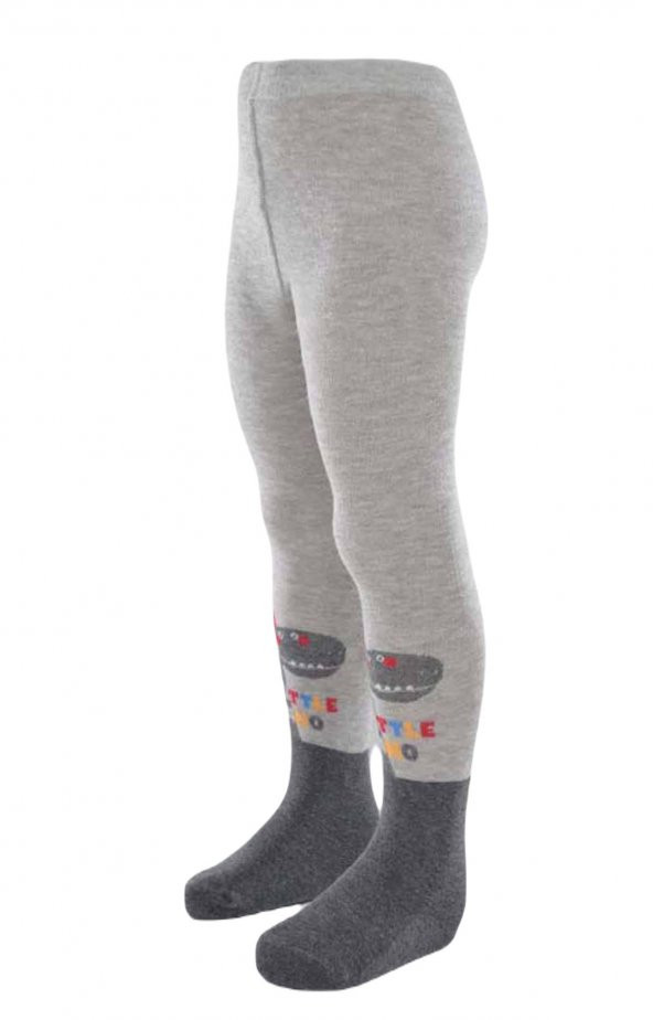 Ekinoks Erkek Çocuk Sevimli Dino Desen Pamuk Külotlu Çorap - 2