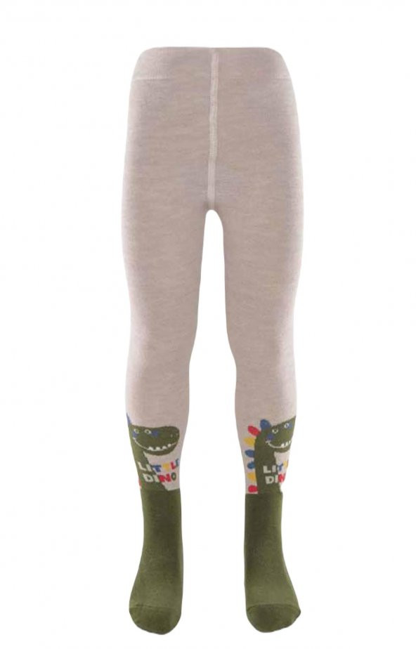 Ekinoks Erkek Çocuk Sevimli Dino Desen Pamuk Külotlu Çorap - 4