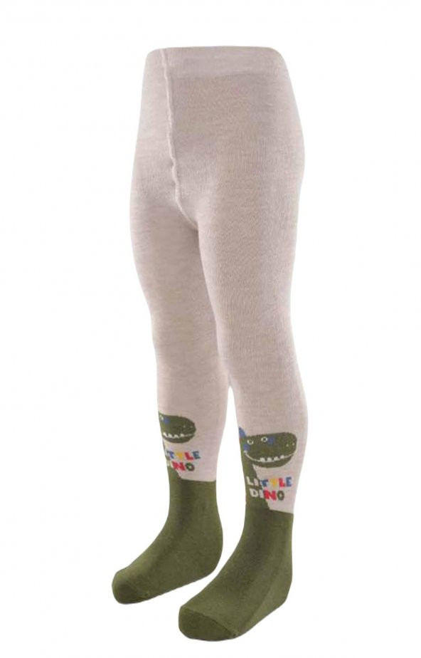 Ekinoks Erkek Çocuk Sevimli Dino Desen Pamuk Külotlu Çorap - 5