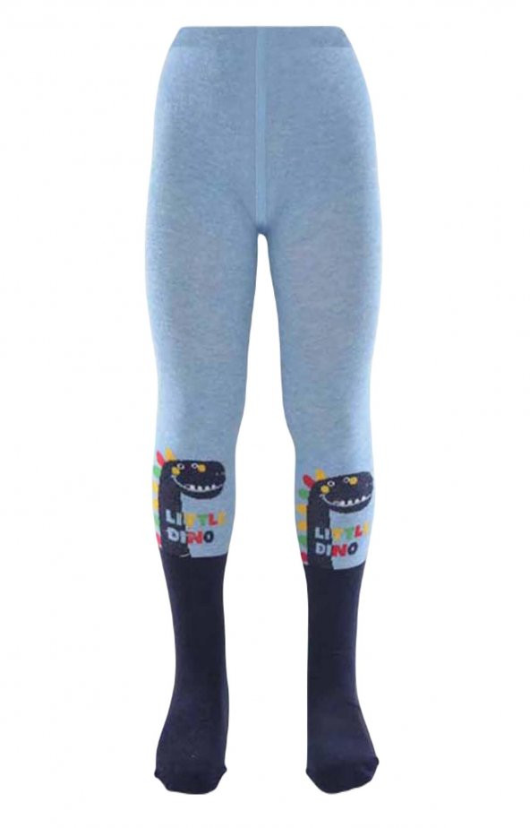 Ekinoks Erkek Çocuk Sevimli Dino Desen Pamuk Külotlu Çorap - 7
