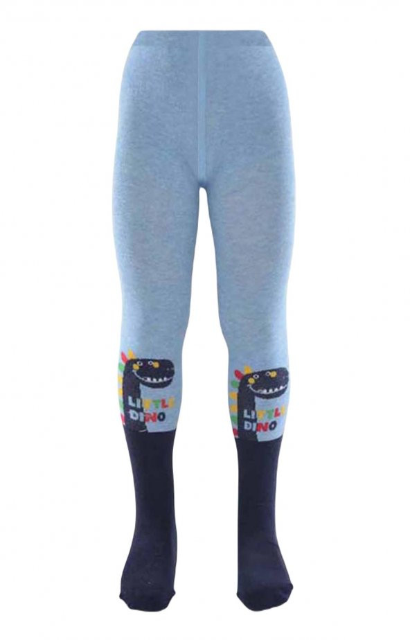 Ekinoks Erkek Çocuk Sevimli Dino Desen Pamuk Külotlu Çorap - 8