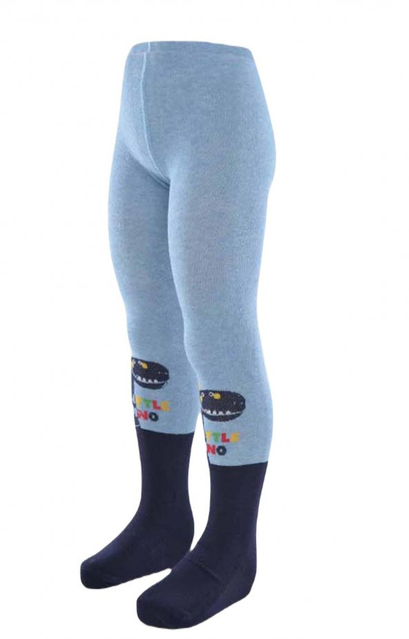 Ekinoks Erkek Çocuk Sevimli Dino Desen Pamuk Külotlu Çorap - 9