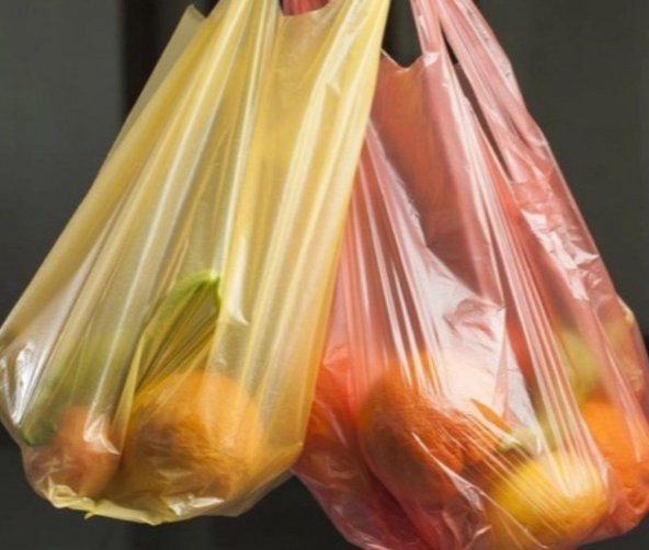 Arma Mavi Market Poşeti Torbası - Hışır Atlet Poşet - Orta Boy - 28 x 50 Cm. - 1 Kg. - 3