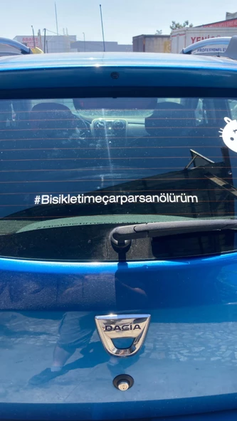 Bisikletime Çarparsan Ölürüm 5 Adet beyaz  #bisikletimeçarparsan ölürüm Bikeartr