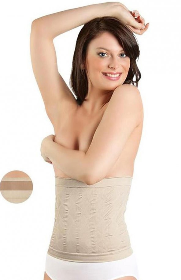 Elite Life K-08-885 Kadın Dikişsiz Silikonlu Beden Küçülten Bel Korse - 4