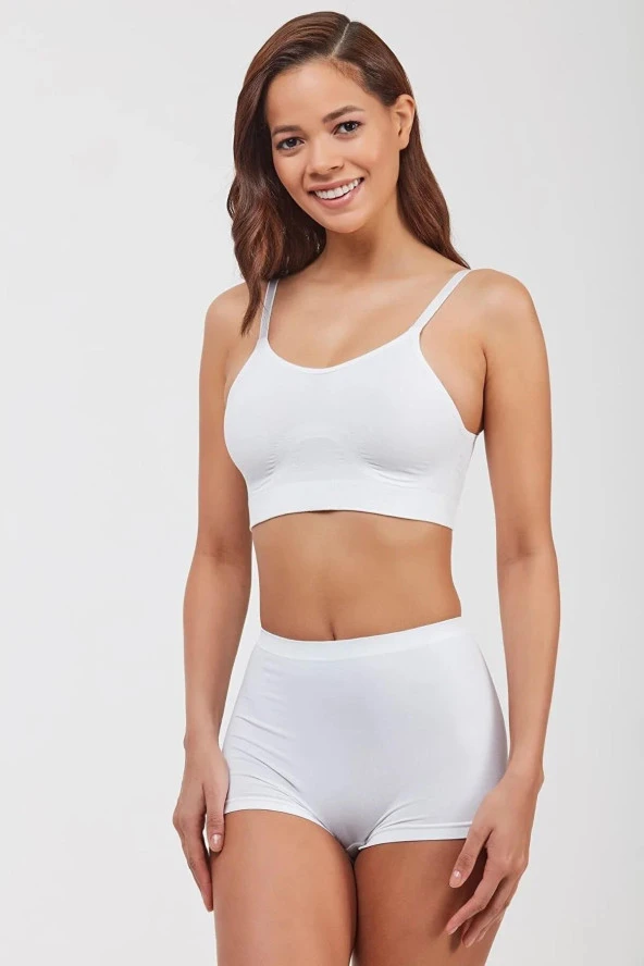 Elite Life 865 Kadın Ayarlanabilen Askılı Esnek Minimizer Büstiyer - 4