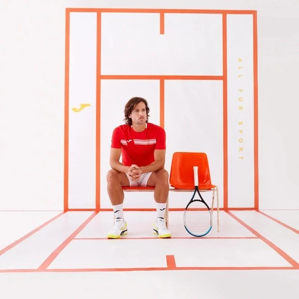 Joma Open III Bermuda Erkek Beyaz Tenis Şort 102252.203 - Resim 8