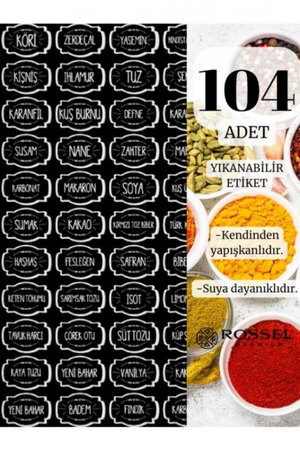 Rossel Premium 300ml 12li Baharatlık Seti - 2