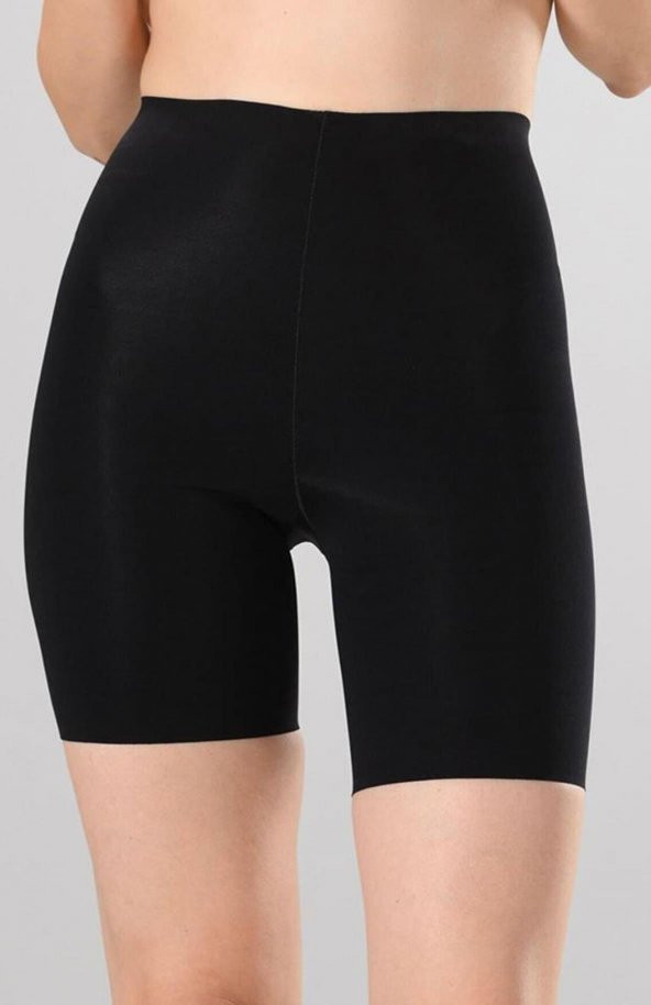 Miss Fit 14001 Kadın Lazer Kesim Dikişsiz Extra Yüksek Bel Silikonlu Kaymaz Paçalı Korse