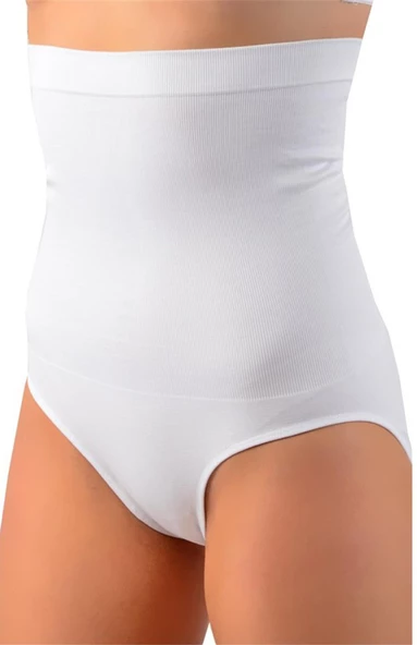 Elite Life Kadın Mide Karın Toparlayıcı Kalça Şekillendirici Silikon Bantı Dilişsiz Slip Korse ( K-02 ) - 2