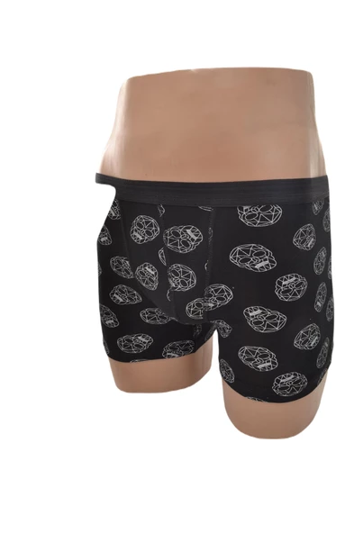 Erkek Çocuk Penye Boxer Pamuk Çorap Kombin Takım - 11