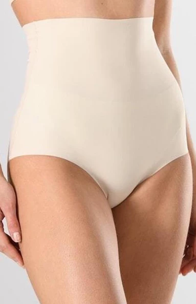 Miss Fit 14002 Kadın Lazer Kesim Dikişsiz Extra Yüksek Bel Silikonlu Kaymaz Korse Slip Külot Korse