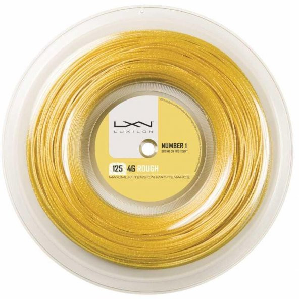 Wilson Luxilon 4G Rough 16L Altın  125 (200m) Rulo WRZ990144 Tenis Kordajı