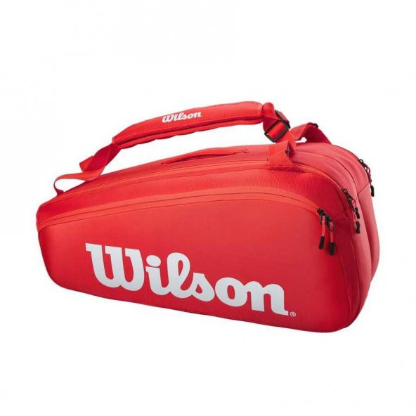 Wilson Super Tour 9lu Kırmızı Tenis Çantası WR8010501001