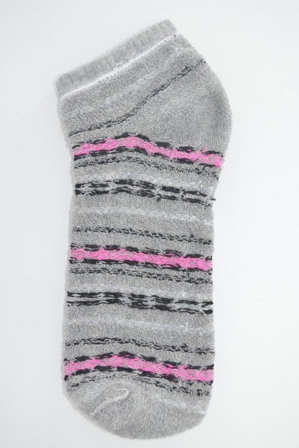 Pamela Kadın Desenli Havlu Patik Çorap - 5