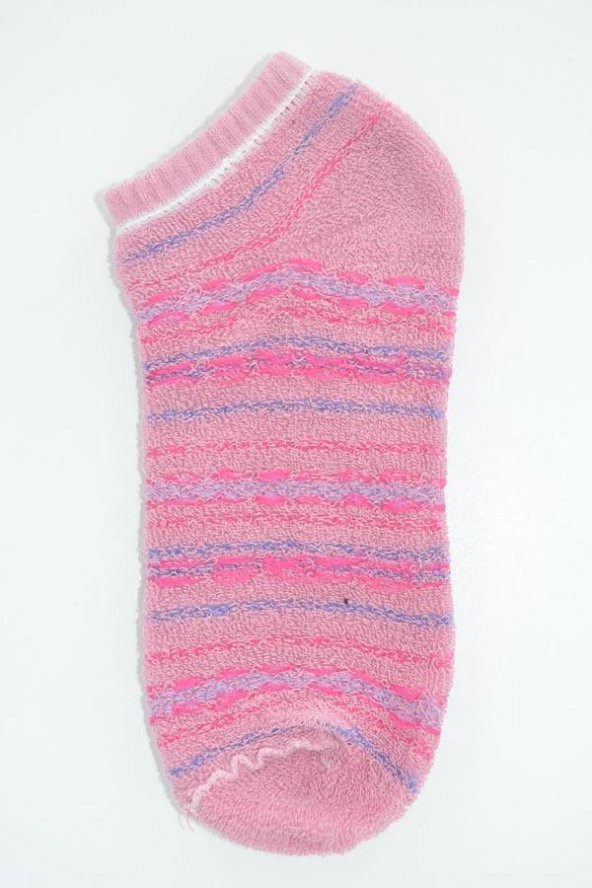 Pamela Kadın Desenli Havlu Patik Çorap - 8