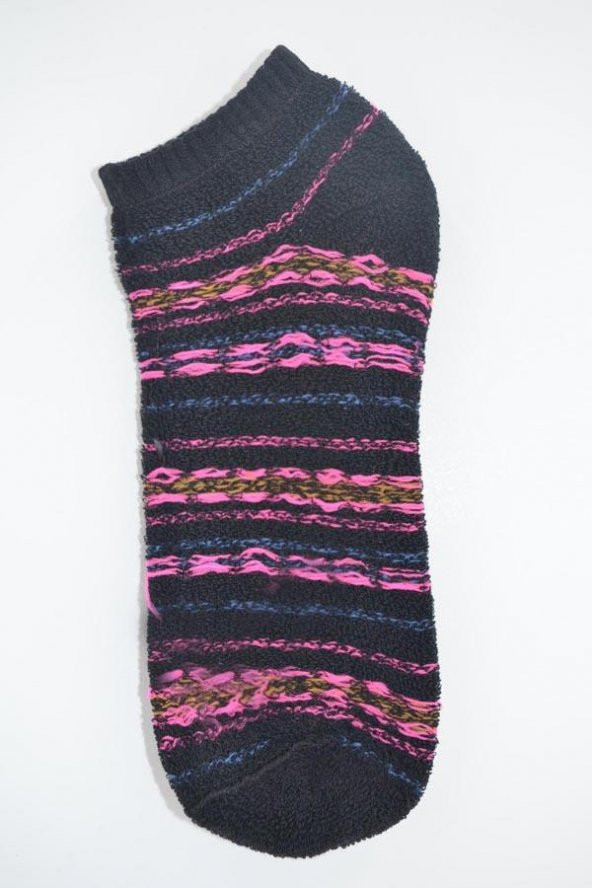 Pamela Kadın Desenli Havlu Patik Çorap - 11