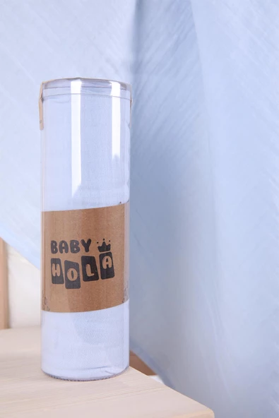 Babyhola Müslin Örtü 80x80cm Düz Renk Organik Hediyelik Emzirme Alt Açma Yenidoğan Puset Örtüsü - 6