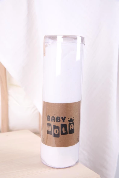 Babyhola Müslin Örtü 80x80cm Düz Renk Organik Hediyelik Emzirme Alt Açma Yenidoğan Puset Örtüsü - 4