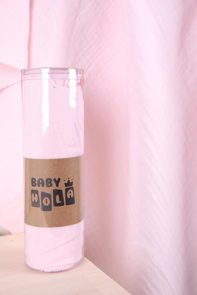 Babyhola Müslin Örtü 80x80cm Düz Renk Organik Hediyelik Emzirme Alt Açma Yenidoğan Puset Örtüsü - 2