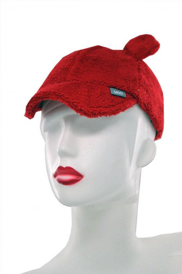 Kitti Kız Çocuk Peluş Lastikli Gölgelikli Şapka (K2245-03-077)