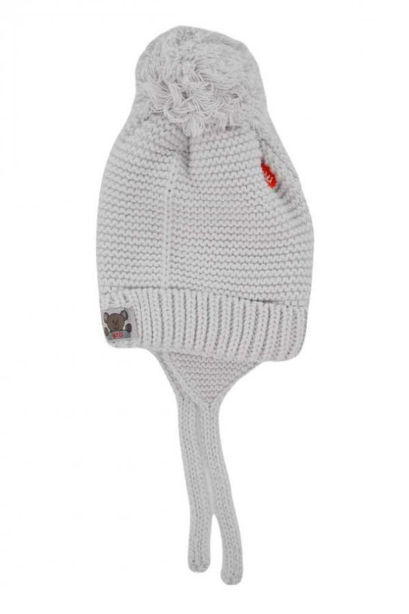 Kitti Erkek Çocuk Kulaklı Tüylenmeye Dayanıklı Bağcıklı Ponponlu Bere (K22120-09) - 6