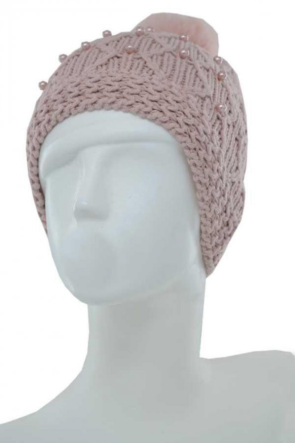 Kitti Kız Çocuk Tüylenmeye Dayanıklı İç Polar İncili Ponponlu Bere (K22140-02) - 7