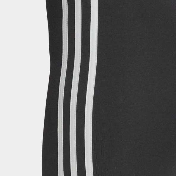 Adidas HC8826 Essentials 3-Stripes Cotton  Kadın Siyah Spor Tayt - 7