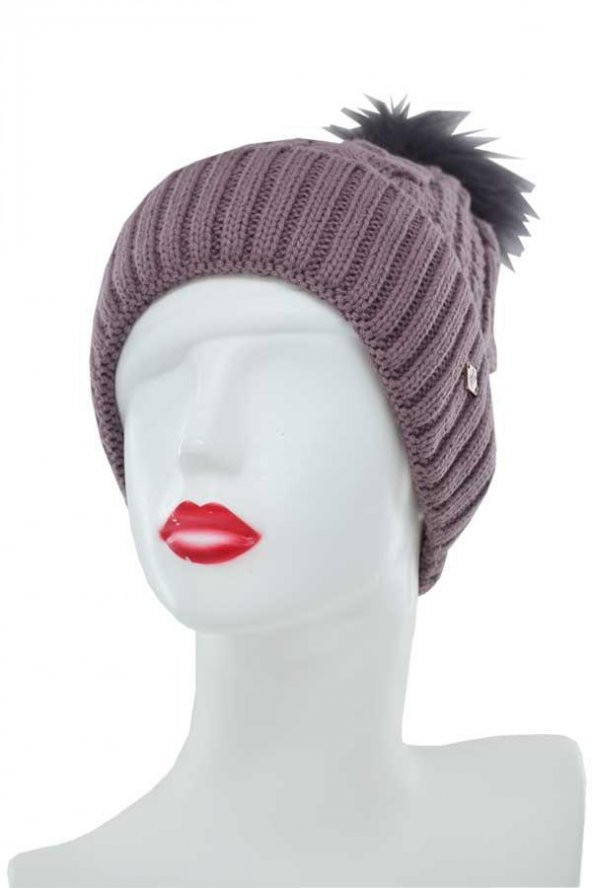 Suyutti Kadın Ponponlu Örme Bere (P-K22004-02)