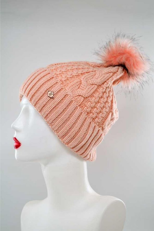 Suyutti Kadın Ponponlu Örme Bere (P-K22004-02) - 5