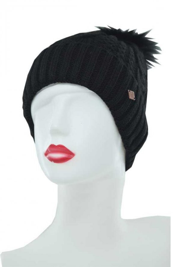 Suyutti Kadın Ponponlu Örme Bere (P-K22004-02) - 6