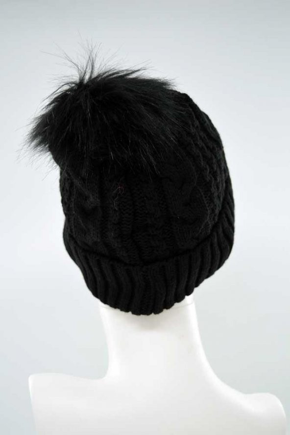 Suyutti Kadın Ponponlu Örme Bere (P-K22004-02) - 8