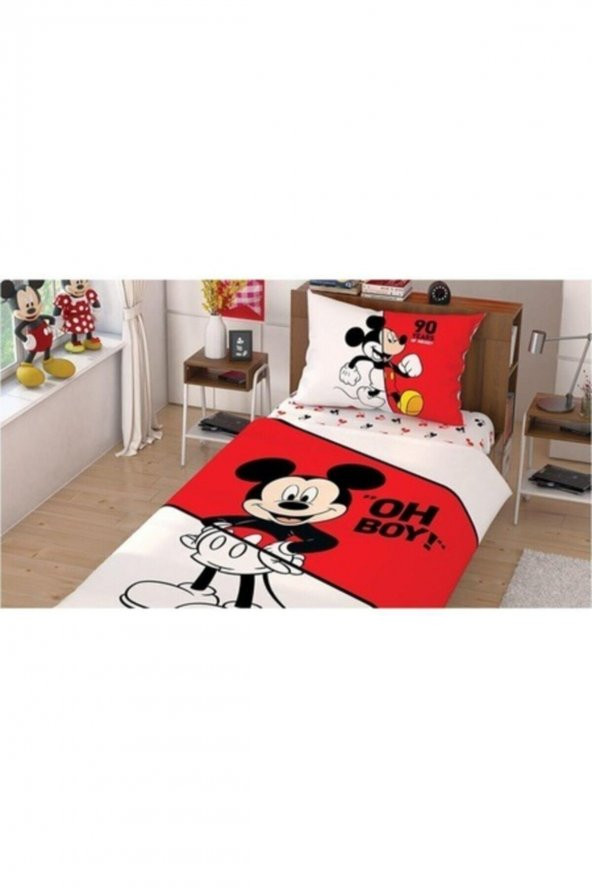 Lisanslı Taç Disney Mickey Çek Canlandır Tek Kişilik Nevresim Takımı - 3