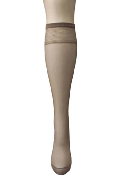 Kadın Diz Altı Pantolon Çorabı 20 Den Mat Burnu Takviyeli Dayanıklı Esnek Müjde - - 8