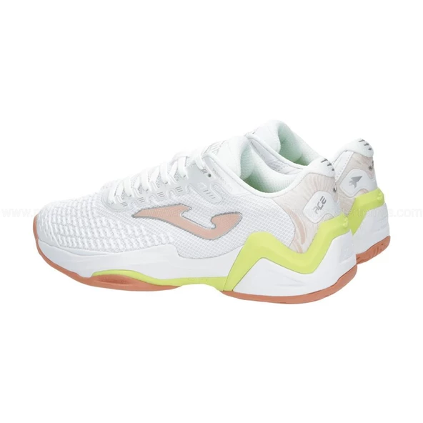 Joma Ace Kadın Beyaz Toprak & Sert Kort Tenis Ayakkabısı TACELS2302T - 5