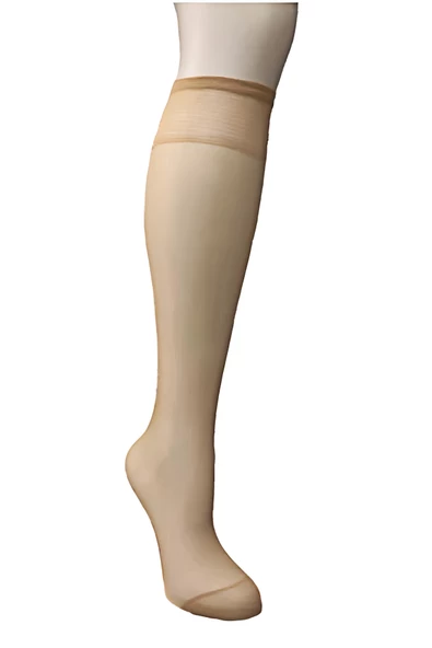 Kadın Diz Altı Pantolon Çorabı 3 lü 20 Den Mat Burnu Takviyeli Dayanıklı Esnek Müjde - - 11