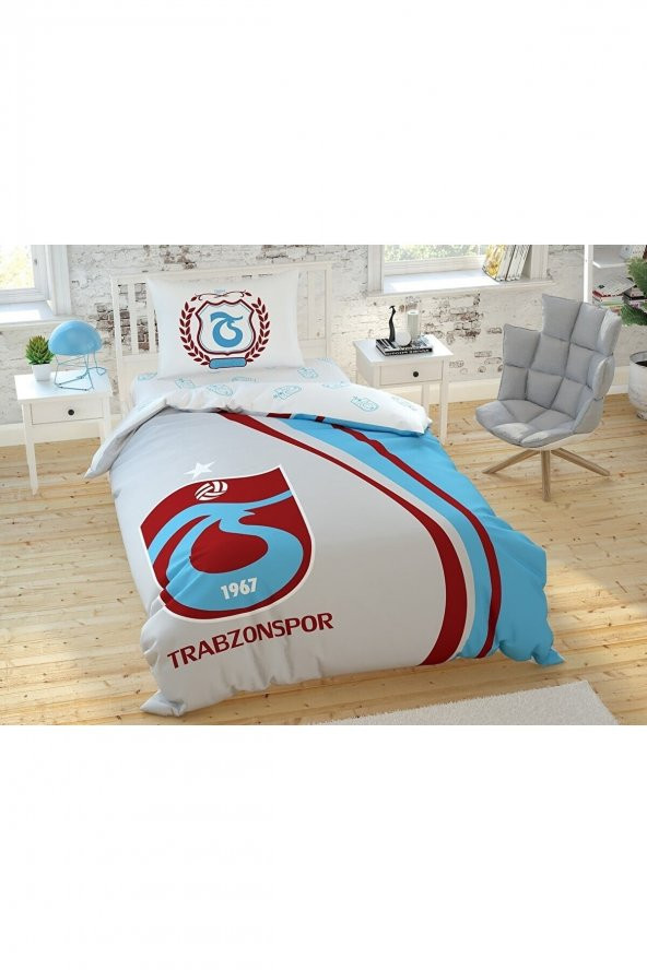 Trabzonspor 1967 Logo Tek Kişilik Nevresim Özel Seri Trabzonspor 1967 Logo