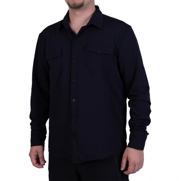 Exuma 2217009 Erkek Uzun Kollu Outdoor Gömlek Siyah