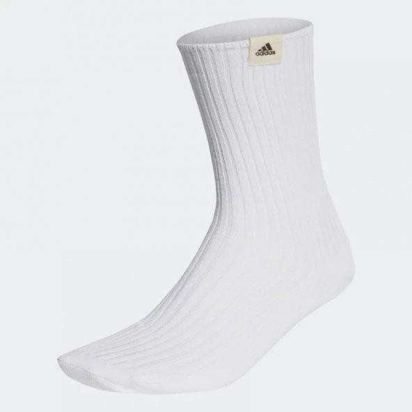 Adidas HT4809 Best Label Tekli Beyaz Çorap
