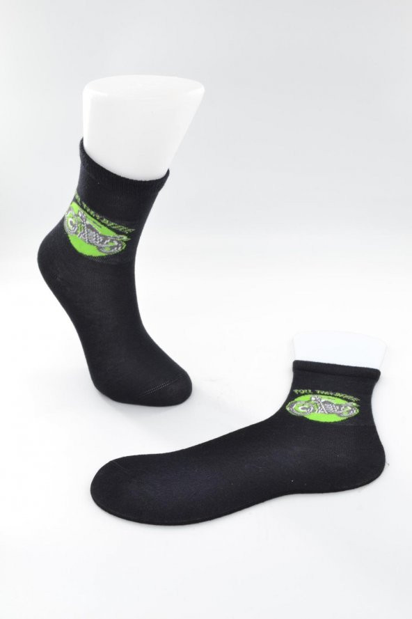 Ekinoks Motor Desenli Erkek Çocuk Soket Çorap