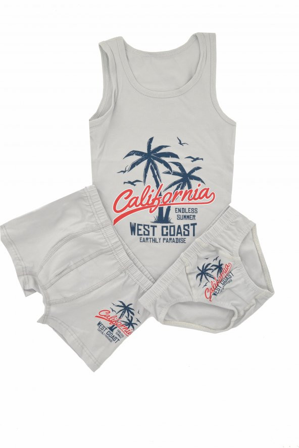Erkek Çocuk California Atlet Külot Boxer Takım - 5