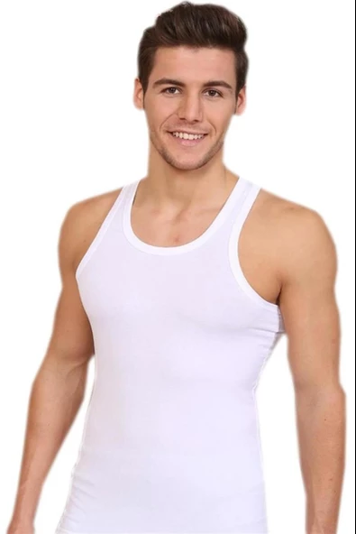 Erkek Ribana Pamuklu Erkek Atlet Berrak-1008