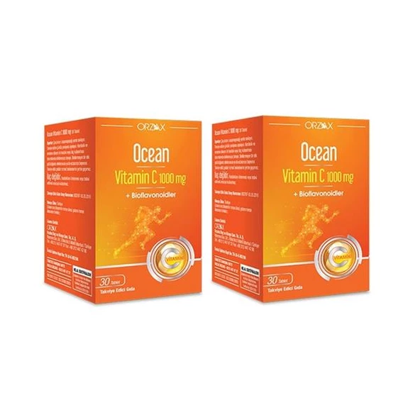 Ocean Vitamin C 1000 Mg 30 Tablet - 2 ADET-SKT:09/2027