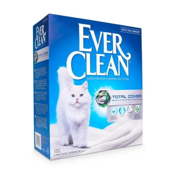 Ever Clean Total Cover Kokusuz Topaklanan Kedi Kumu 1 Adet 6 Lt ürün görseli